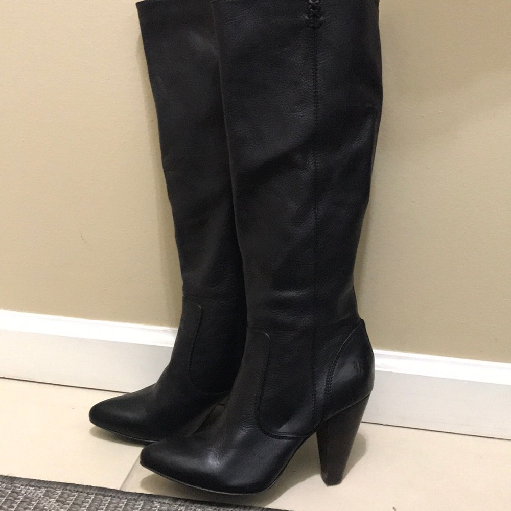 Frye Regina Boot, Women’s 7.5, Black Leather.